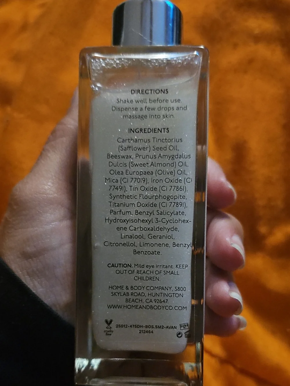 Almond Vanilla Shimmer Body Oil!! Nwts 4 Fl Oz!! Smells Great!!